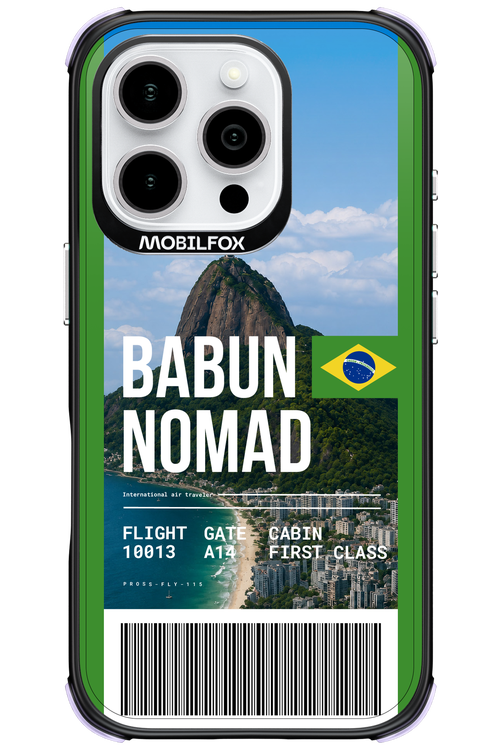 BABUN NOMAD (fly ticket) 2.0 - Apple iPhone 16 Pro