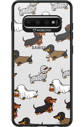 Scary Dachshund (Transparent) - Samsung Galaxy S10+