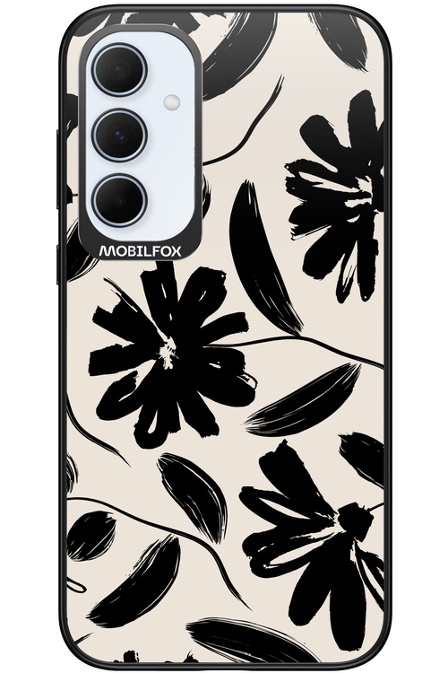 Monochrome Flowerss - Samsung Galaxy A35