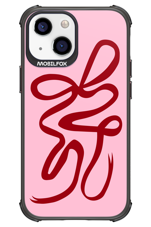 Burgundy Bow - Apple iPhone 13 Mini