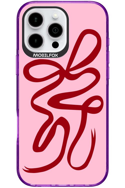 Burgundy Bow - Apple iPhone 16 Pro Max
