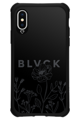 Black Flowers - Apple iPhone XS