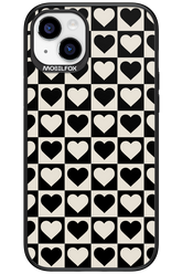 Checkered Heart - Apple iPhone 15 Plus