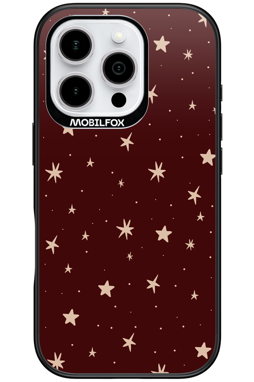 Burgundy Stars - Apple iPhone 16 Pro