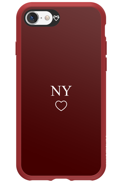 NY Burgundia 2.0 - Apple iPhone 8