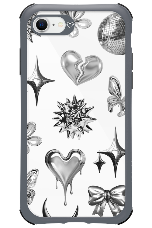 Silver Zone Transparent - Apple iPhone SE 2020