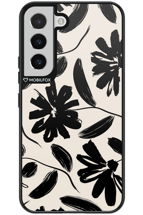 Monochrome Flowerss - Samsung Galaxy S22