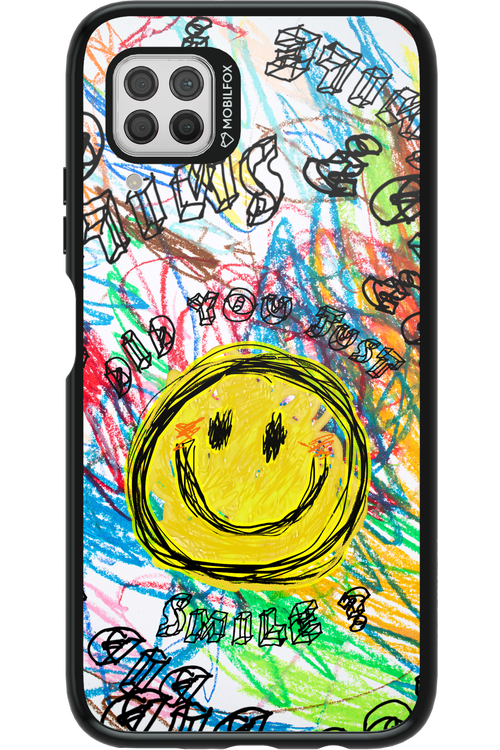 Crayon Smiley Colorful - Huawei P40 Lite