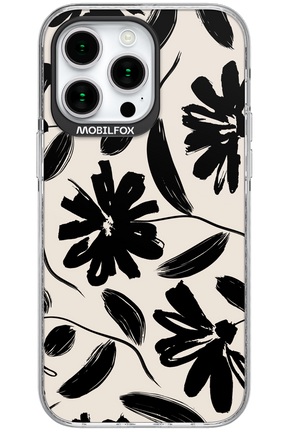 Monochrome Flowerss - Apple iPhone 15 Pro Max