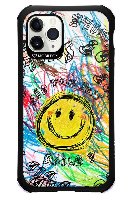 Crayon Smiley Colorful - Apple iPhone 11 Pro