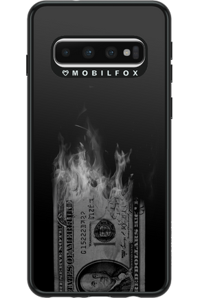 Money Burn B&W - Samsung Galaxy S10