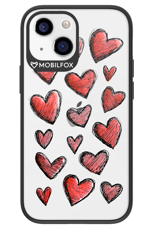 Red Love Transparent 2.0 - Apple iPhone 13 Mini