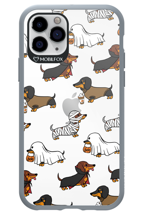 Scary Dachshund (Transparent) - Apple iPhone 11 Pro