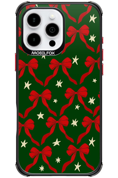 Bow & Stars (Green) - Apple iPhone 16 Pro Max