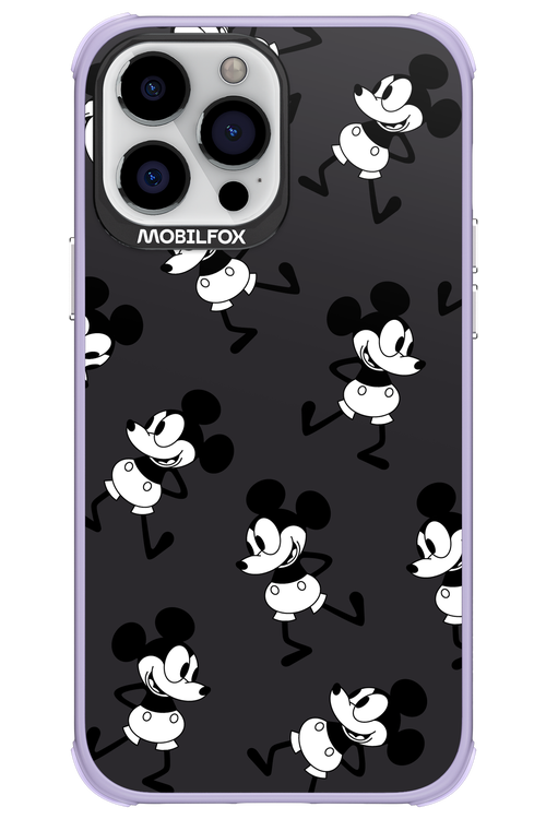 Iconic Mouse (antracite pattern) - Apple iPhone 13 Pro Max