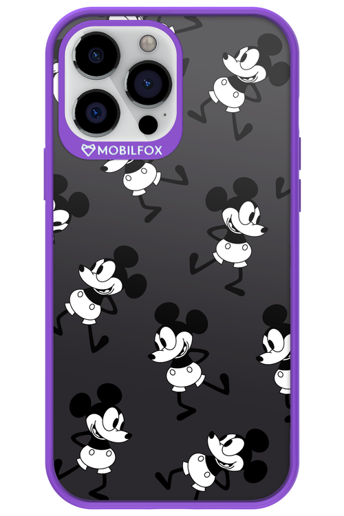 Iconic Mouse (antracite pattern) - Apple iPhone 13 Pro Max