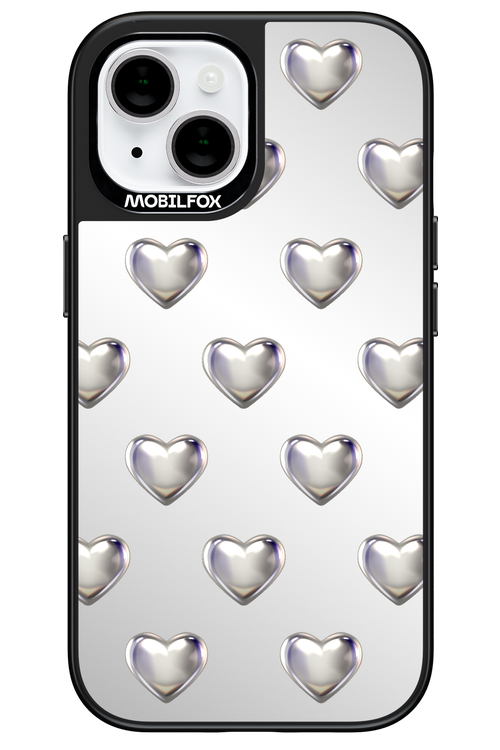 Shiny Hearts Mirror - Apple iPhone 15