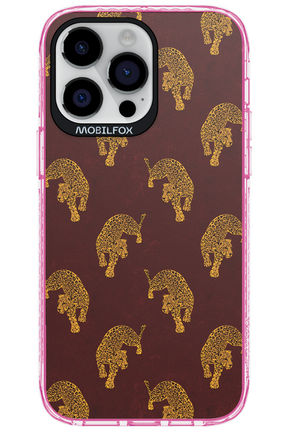 Burgundy Leopard Pattern - Apple iPhone 14 Pro Max