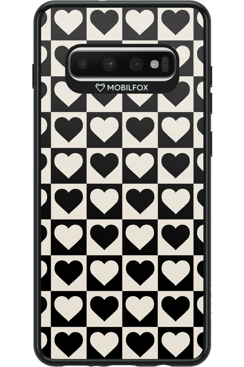 Checkered Heart - Samsung Galaxy S10+