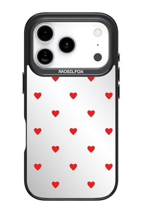 Mini Hearts Red Mirror 2.0 - Apple iPhone 17 Pro