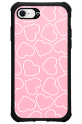 Line Heart Pink - Apple iPhone 7