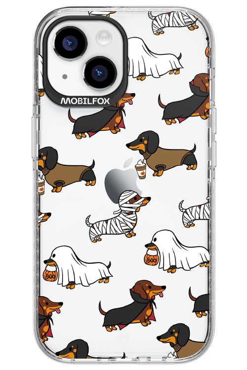 Scary Dachshund (Transparent) - Apple iPhone 15