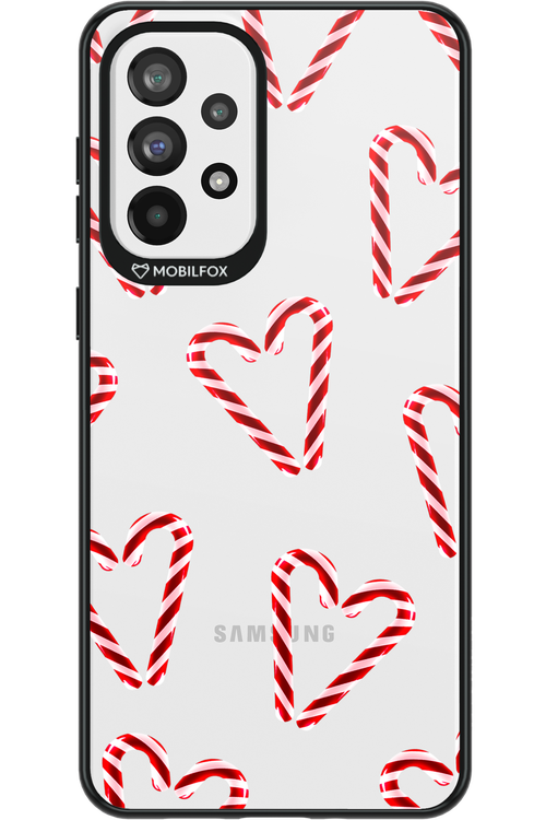 Candy Cane Hearts - Samsung Galaxy A73