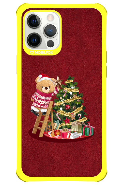Christmas Bear (Burgundy) - Apple iPhone 12 Pro Max