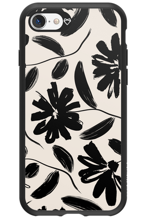 Monochrome Flowerss 2.0 - Apple iPhone SE 2022