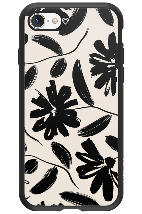 Monochrome Flowerss 2.0 - Apple iPhone SE 2022