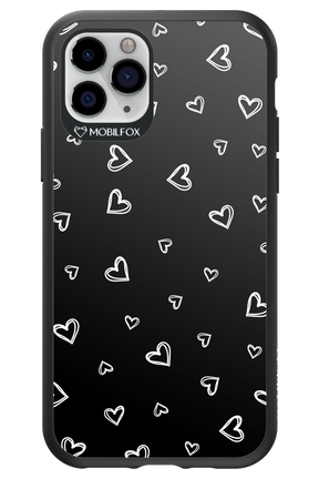 Monochrome Hearts 2.0 - Apple iPhone 11 Pro