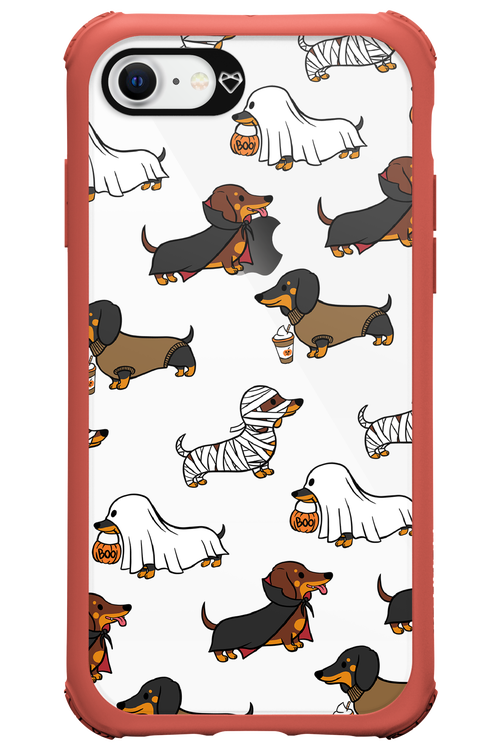 Scary Dachshund (Transparent) - Apple iPhone 8