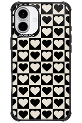 Checkered Heart - Apple iPhone 16 Plus