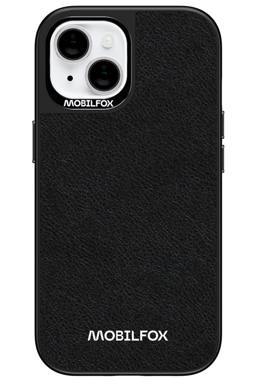 Logo White Leather 2.0 - Apple iPhone 15