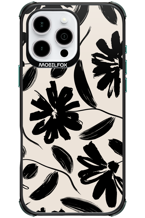 Monochrome Flowerss - Apple iPhone 16 Pro Max