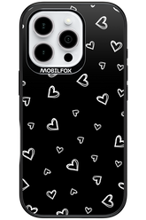 Monochrome Hearts 2.0 - Apple iPhone 16 Pro