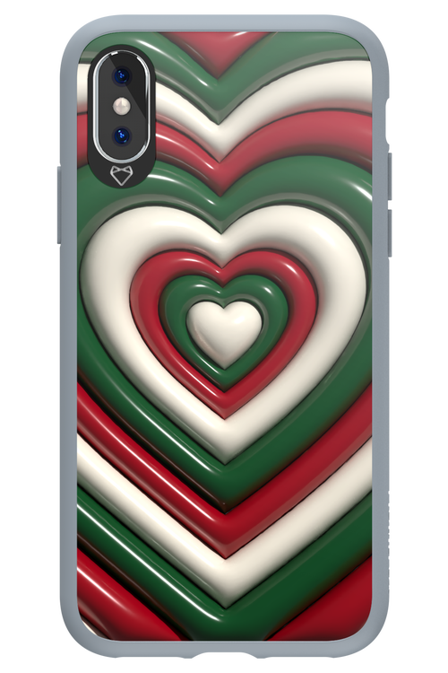 XMAS Hearts - Apple iPhone XS