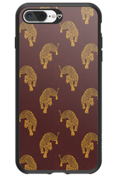 Burgundy Leopard Pattern - Apple iPhone 8 Plus