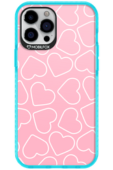 Line Heart Pink - Apple iPhone 12 Pro Max