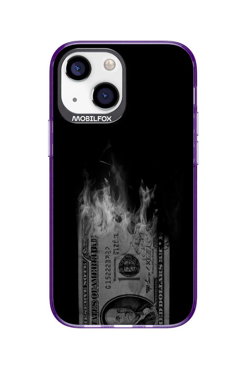 Money Burn B&W - Apple iPhone 13 Mini