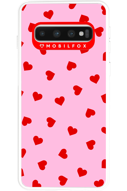 Sprinkle Heart Pink - Samsung Galaxy S10