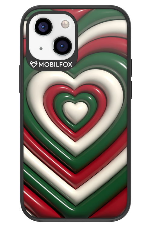 XMAS Hearts - Apple iPhone 13 Mini