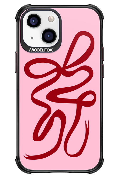 Burgundy Bow - Apple iPhone 13 Mini