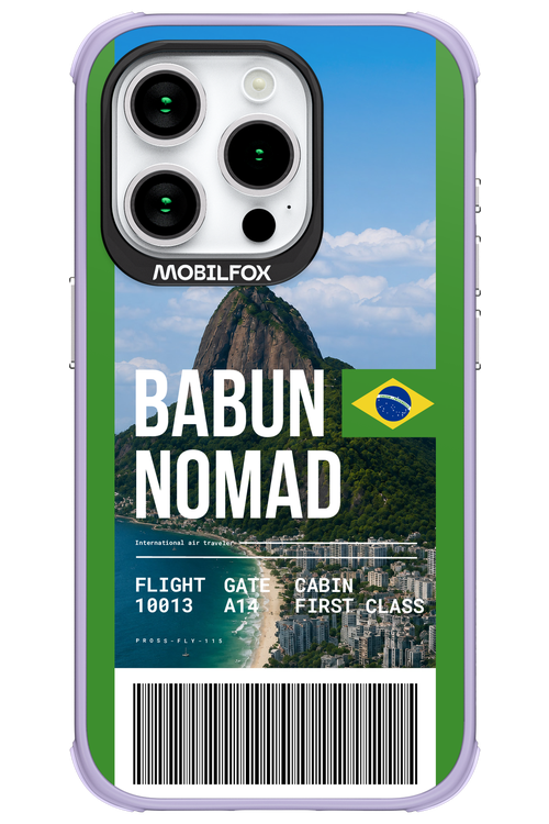 BABUN NOMAD (fly ticket) 2.0 - Apple iPhone 15 Pro