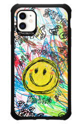 Crayon Smiley Colorful - Apple iPhone 11