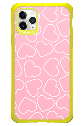 Line Heart Pink - Apple iPhone 11 Pro Max