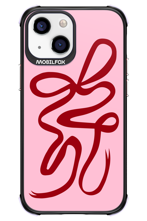 Burgundy Bow - Apple iPhone 13 Mini