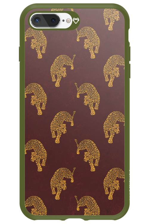 Burgundy Leopard Pattern - Apple iPhone 7 Plus