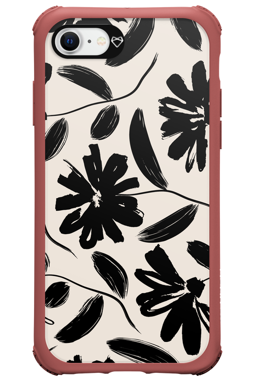 Monochrome Flowerss 2.0 - Apple iPhone SE 2022