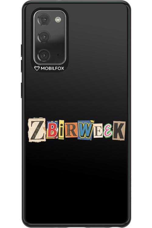 Zbirweek (black) 2.0 - Samsung Galaxy Note 20